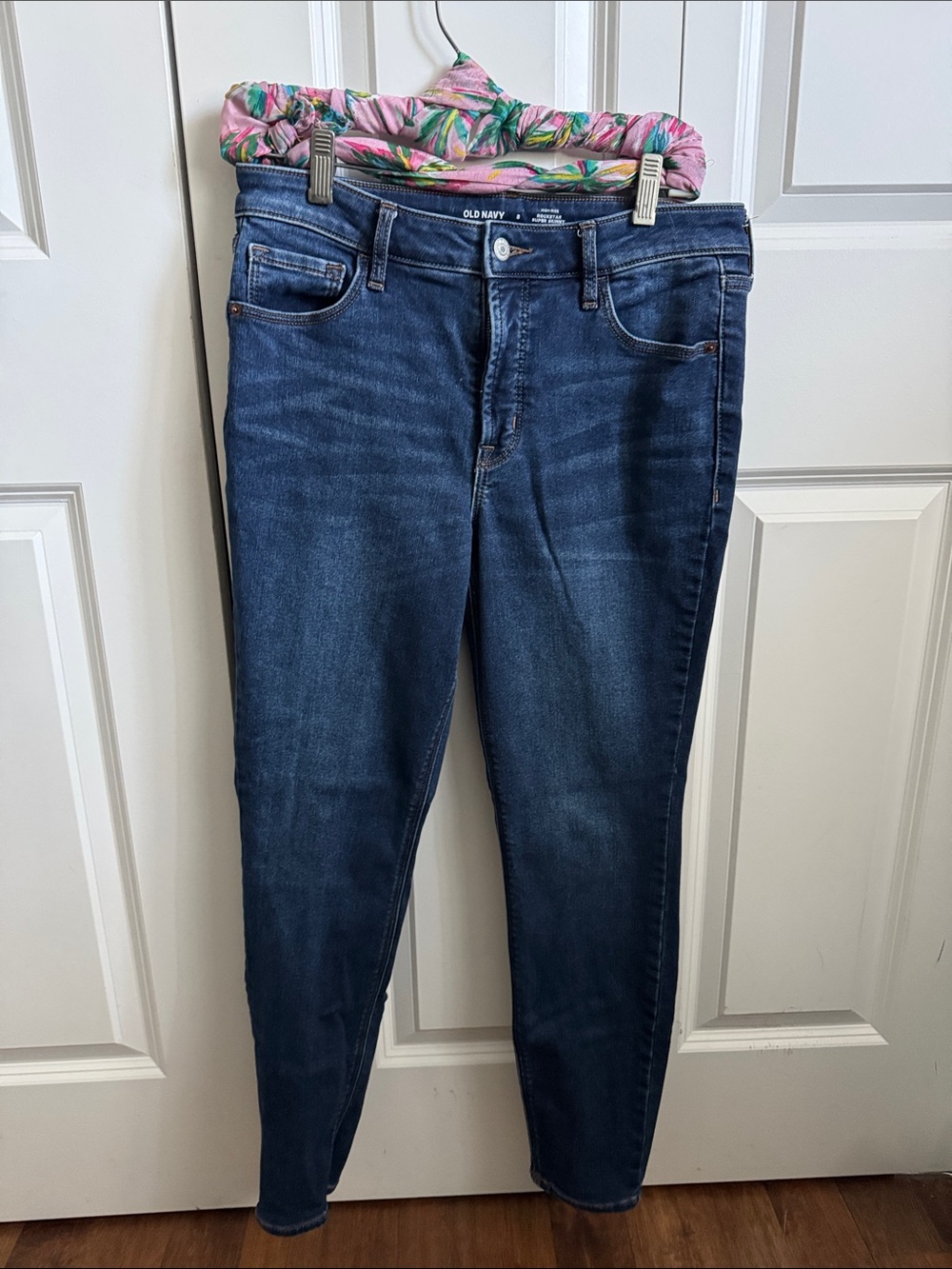 Old Navy Rockstar Built in Warmth Women’s Dark Blue Skinny Jeans